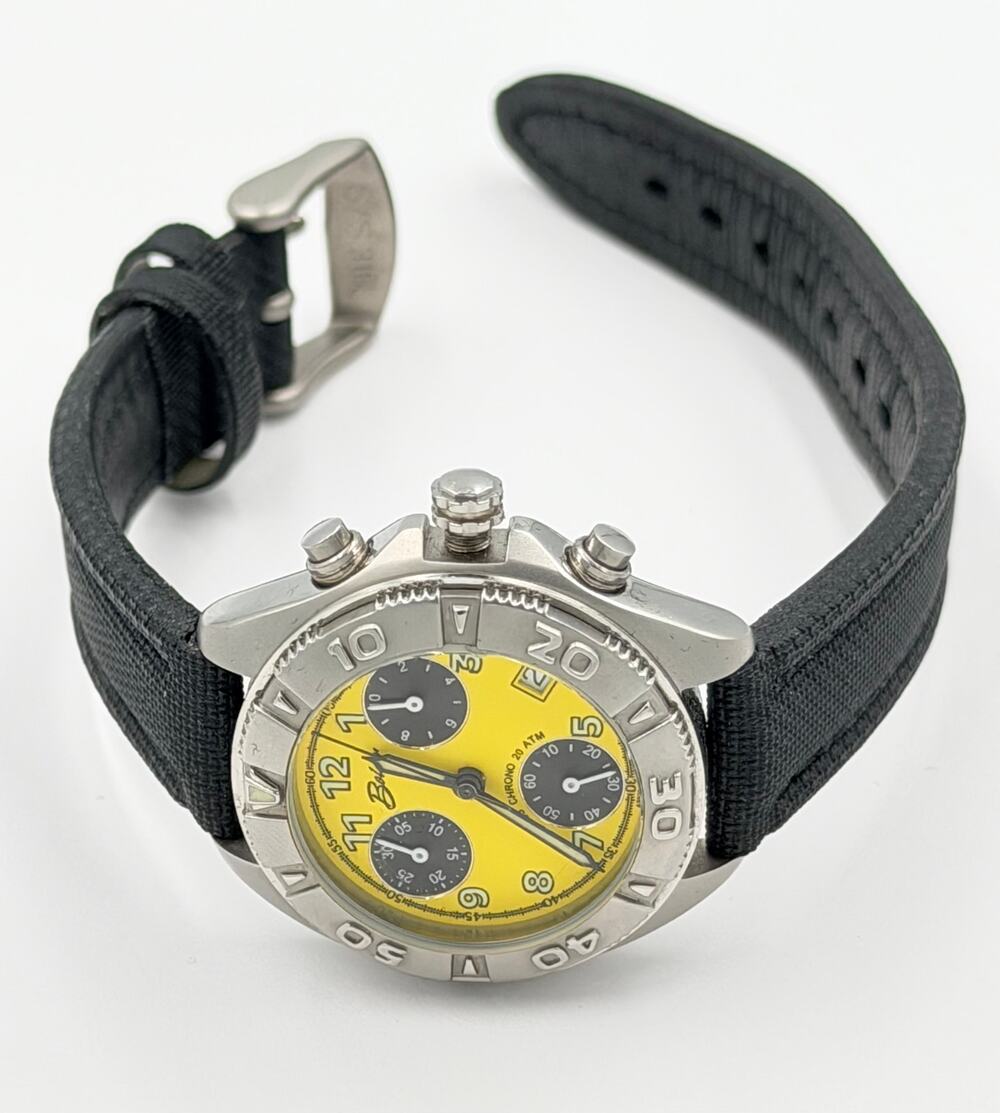 Vintage Belair Swiss Quartz Chronograph Diver Swiss Wrist Watch NEW BATTERY